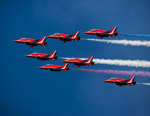 red arrows