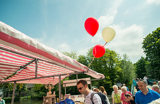 multiple coloured balloons