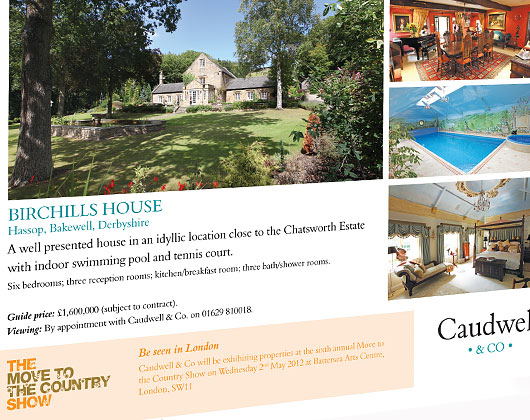 advertising and marketing for caudwell designed by grafika, marketing, caudwell