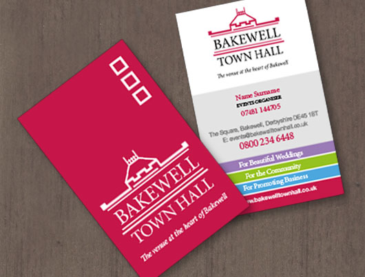 Bakewell town hall, market town, branding, brand identity, design, logo