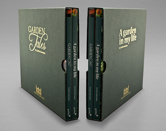 boxed set of garden books designed and published by grafika