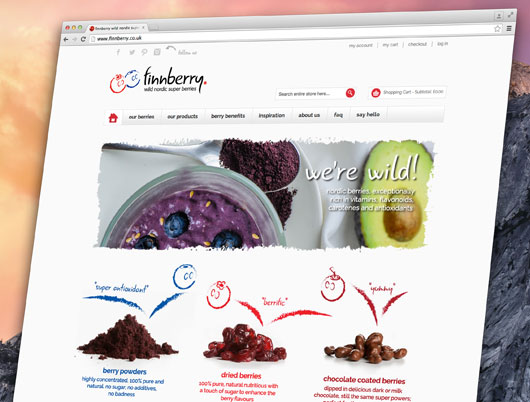 finnberry, nordic super berries, responsive website, content management, website, web design, web development, programming, derbyshire, sheffield, chesterfield, manchester, derby