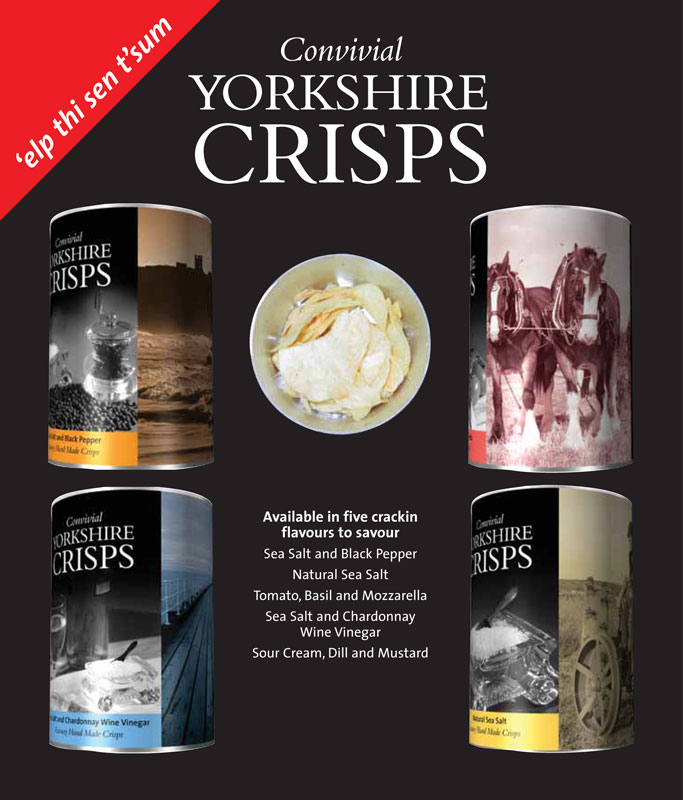 yorkshire crisps point of sale design bakewell