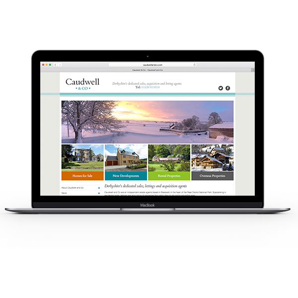 caudwell and co, property, estate agent, bakewell, Web Design, website, development, programming, responsive, mobile, device, derbyshire, sheffield